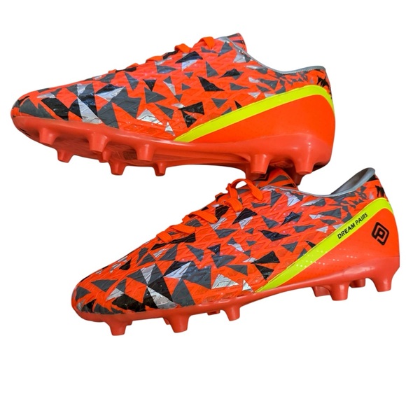 Dream Pairs Orange and Gray Cleats NIB - Picture 3 of 4